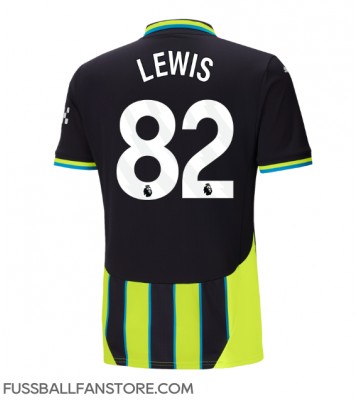 Manchester City Rico Lewis #82 Replik Auswärtstrikot 2024-25 Kurzarm